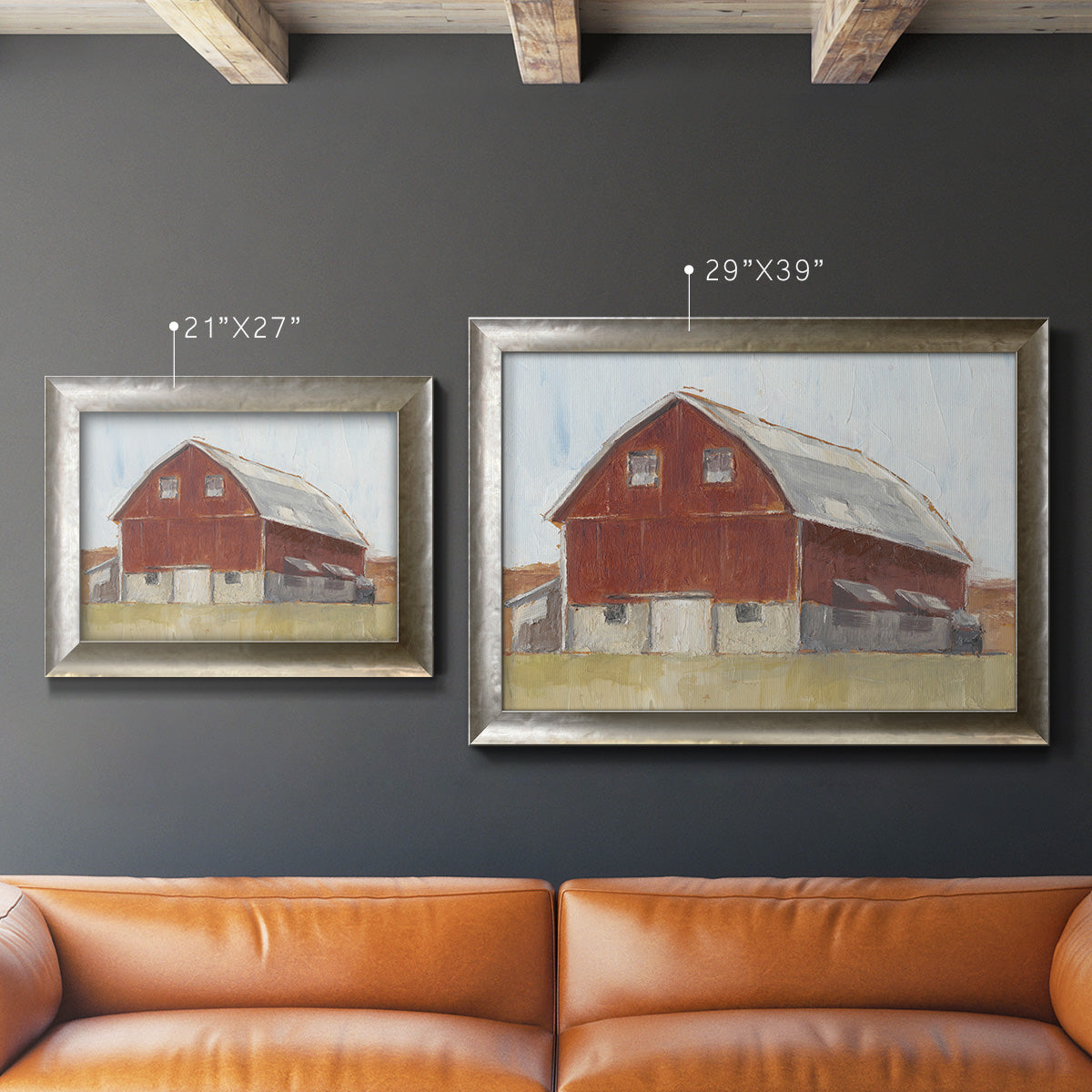 Rustic Red Barn II Premium Framed Canvas- Ready to Hang