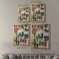 Stacked Houses II - Modern Framed Canvas Print