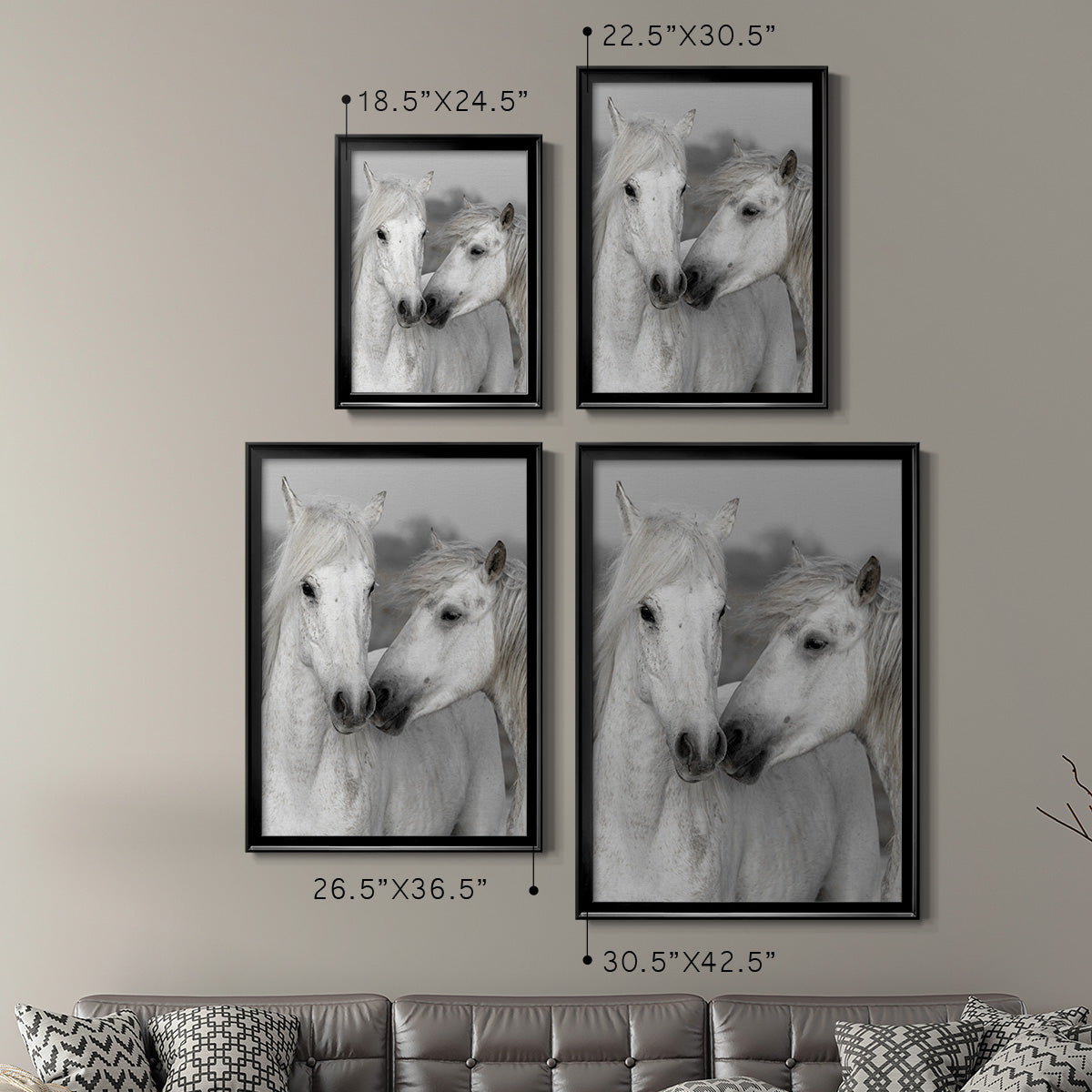 Affection I - Modern Framed Canvas Print