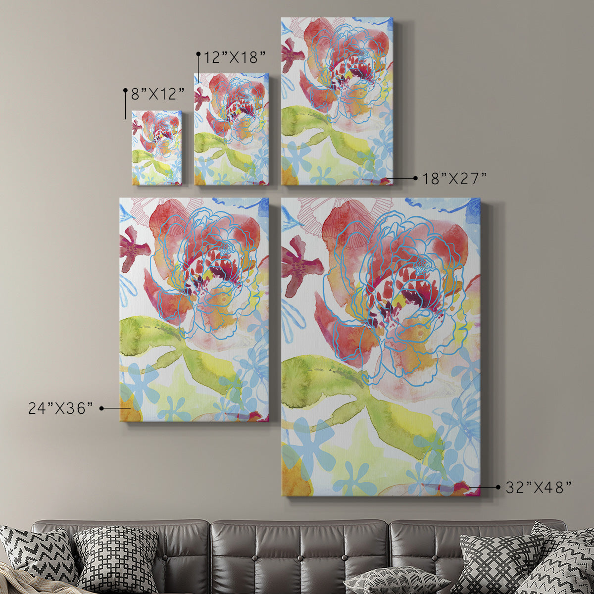 Blossoms in the Sun II Premium Gallery Wrapped Canvas - Ready to Hang