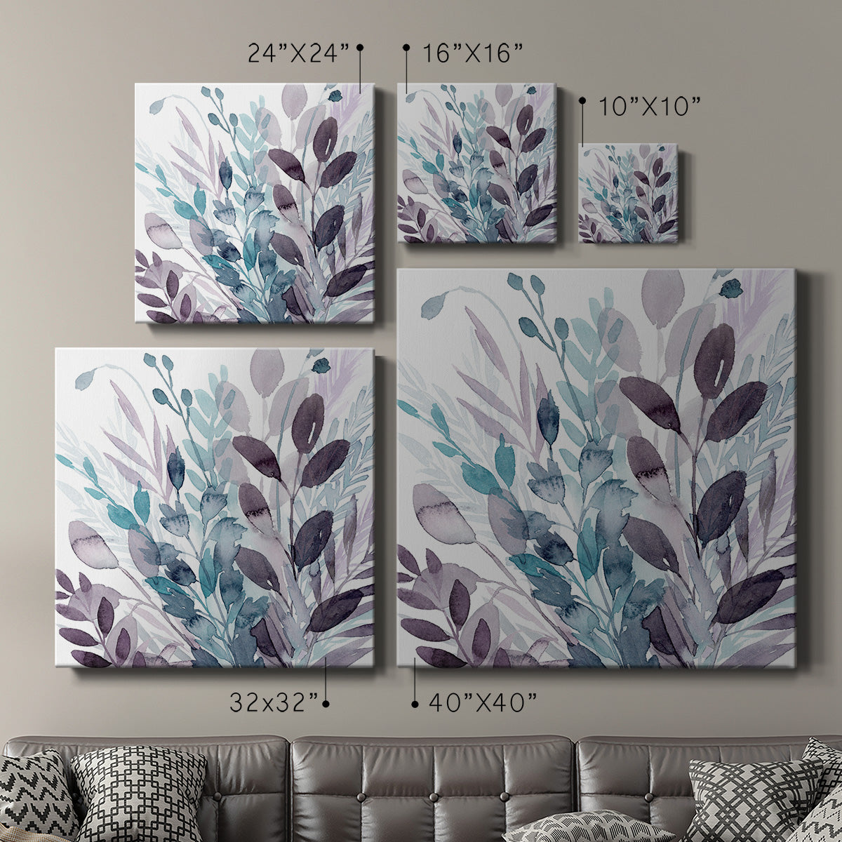 Crystallized Flora II - Canvas Art Print