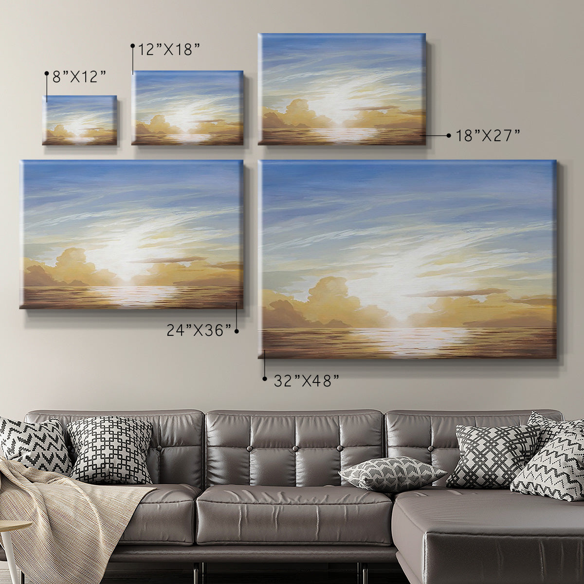 Luminous Waters III Premium Gallery Wrapped Canvas - Ready to Hang