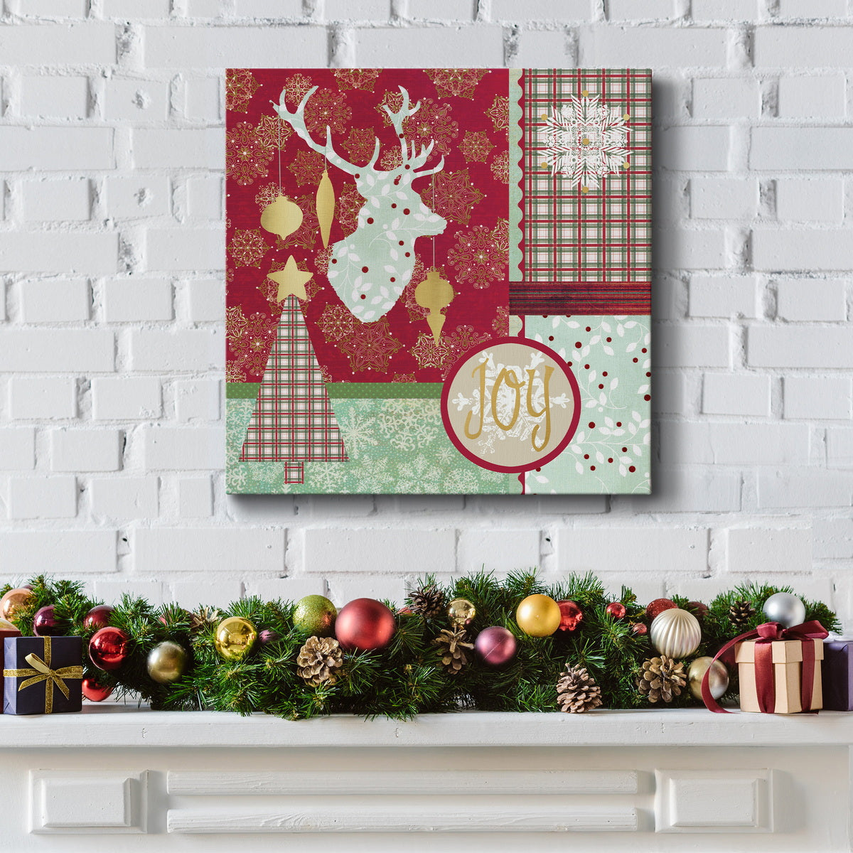 Christmas Pattern-Premium Gallery Wrapped Canvas - Ready to Hang