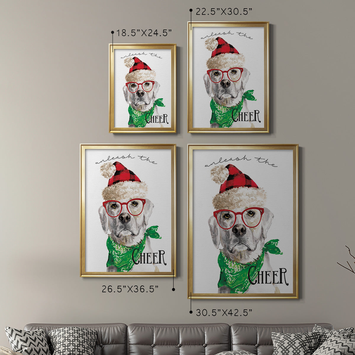 Unleash the Cheer - Modern Framed Canvas Print