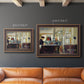 Impressionist café still life scene by Édouard Manet in an ornate bronzed mahogany wood frame shown in multiple size options.