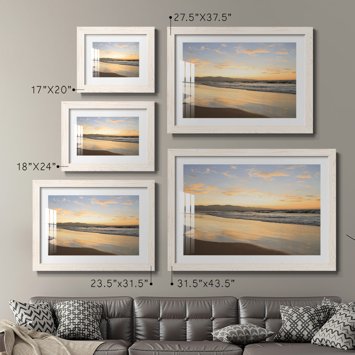 Peaceful Shore - Barnwood Framed Art Print