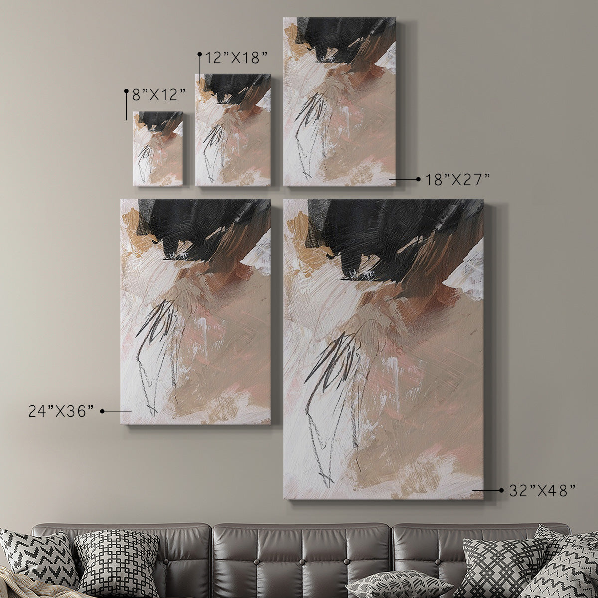 Unbleached Neutrals VI Premium Gallery Wrapped Canvas - Ready to Hang