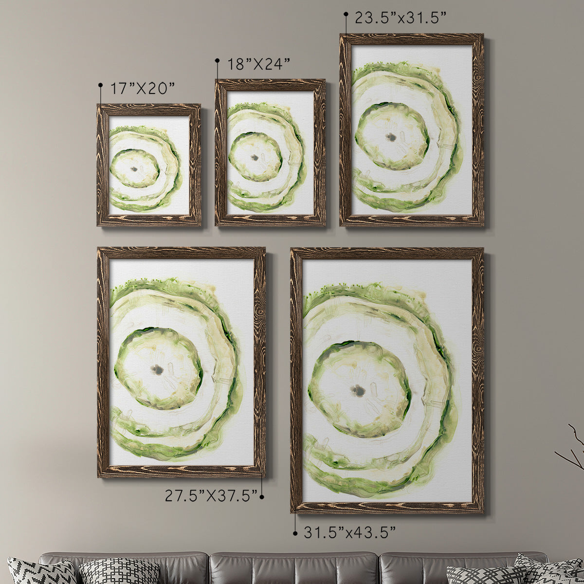 Lichen Halo III - Premium Framed Canvas 2 Piece Set - Ready to Hang