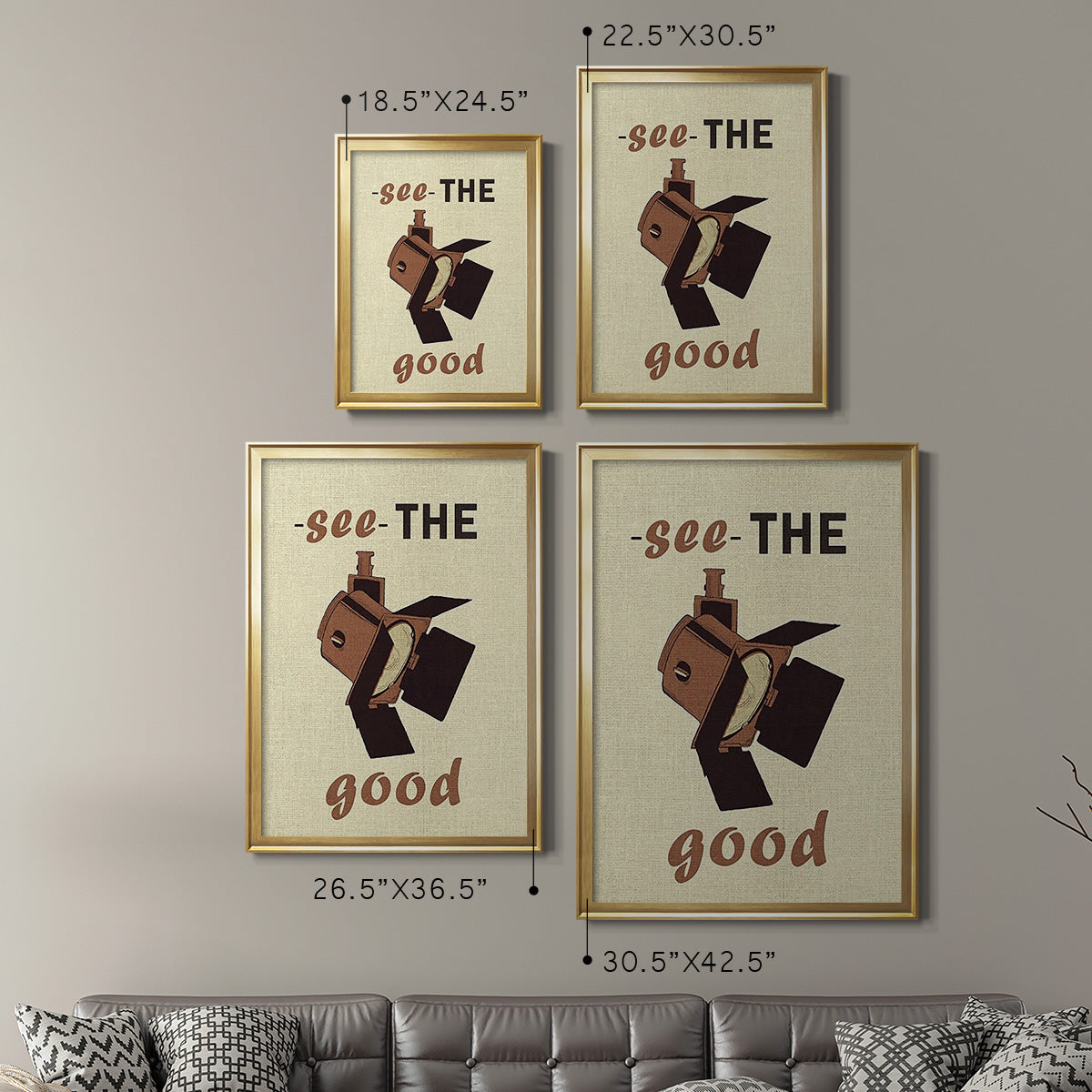 Movie Time I - Modern Framed Canvas Print