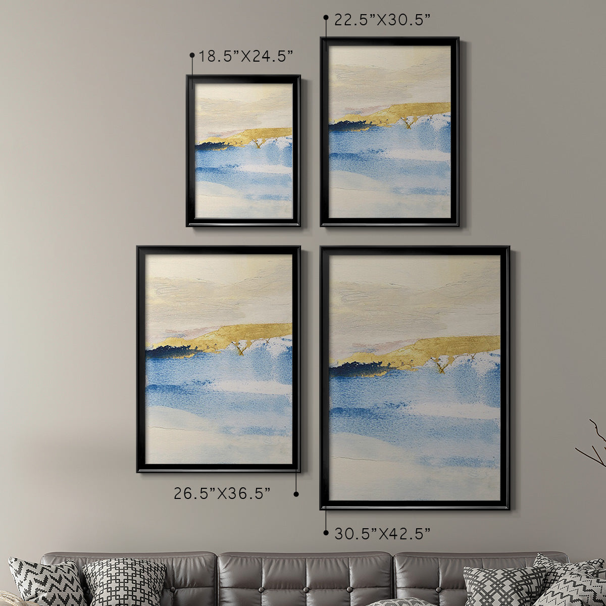 Pampa I - Modern Framed Canvas Print