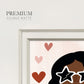 Darling Valentine Collection A - Double Matboard Framed Print