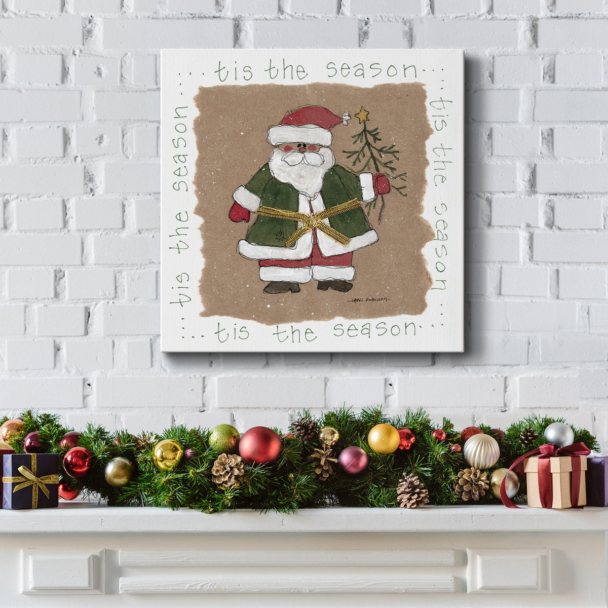 Santa - Premium Gallery Wrapped Canvas  - Ready to Hang