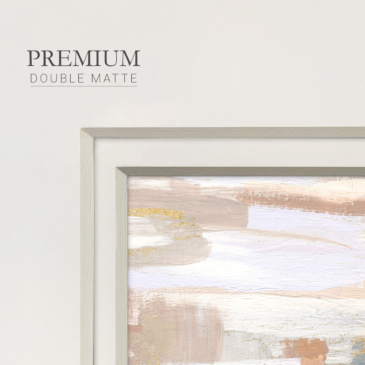 Gold Quartz II Premium Framed Print Double Matboard