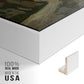 River Landscape with Cliffs, c. 1850-1860 - Floater Framed Canvas Print