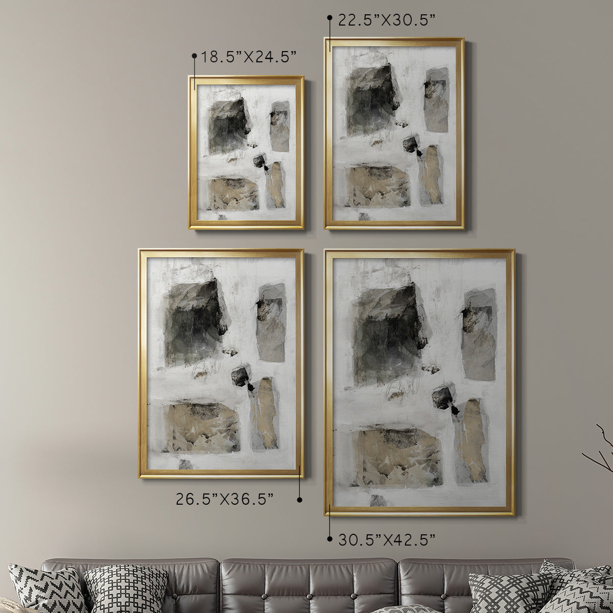 A Simple Love I - Modern Framed Canvas Print