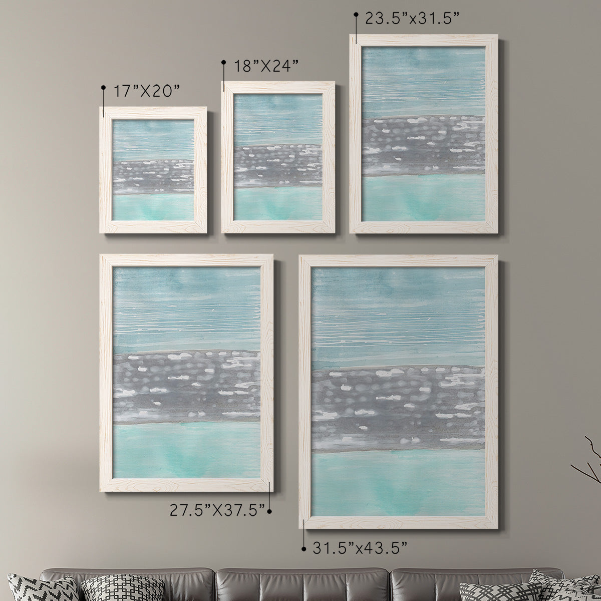 Hydrusphere I - Premium Framed Canvas 2 Piece Set - Ready to Hang