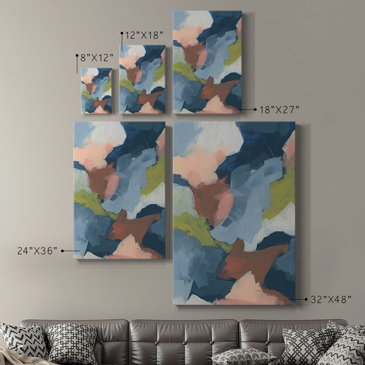 Soft Indigo Atmosphere II - Canvas Art Print