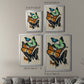 Collaged Butterflies I - Modern Framed Canvas Print