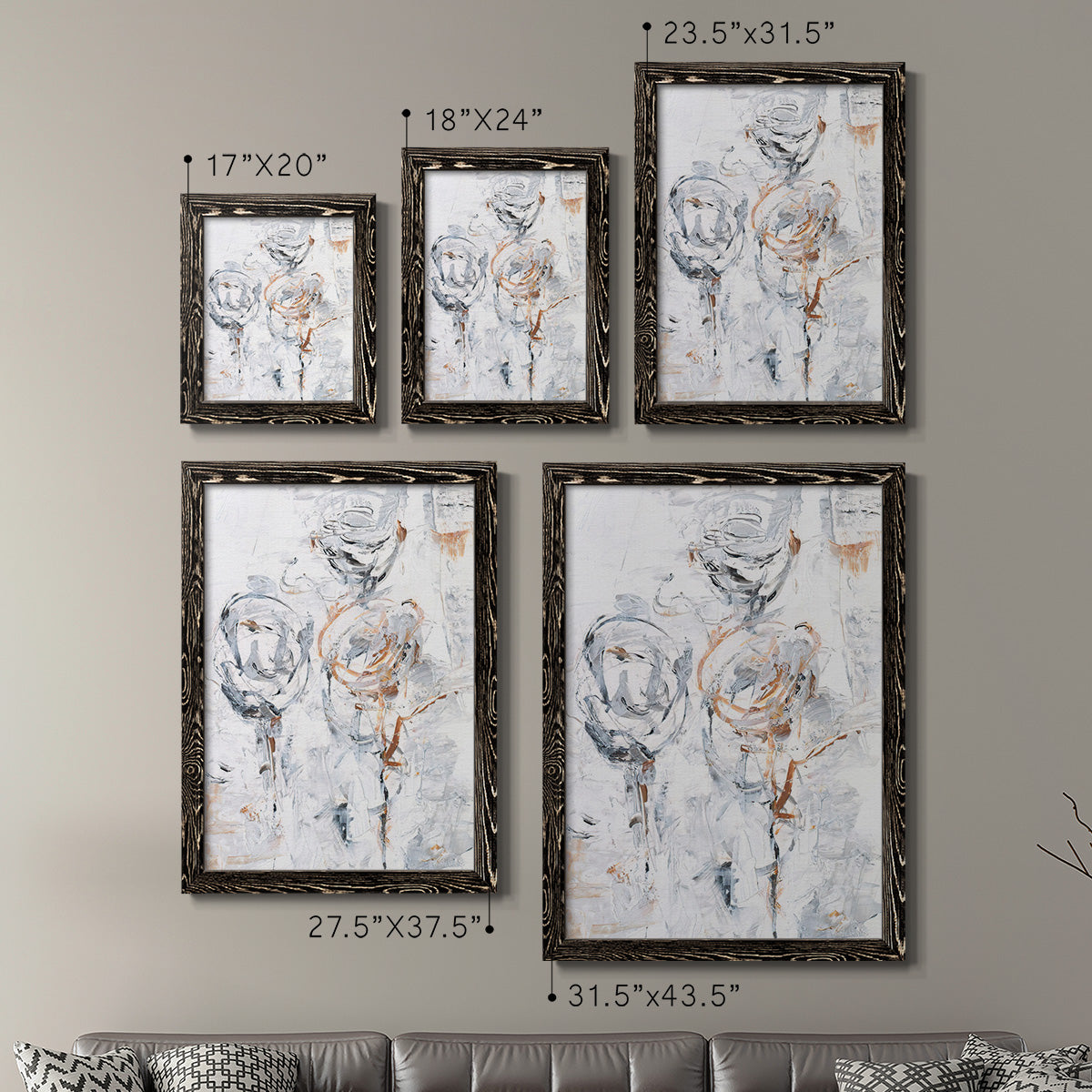 Spring Wildflowers I - Premium Framed Canvas 2 Piece Set - Ready to Hang