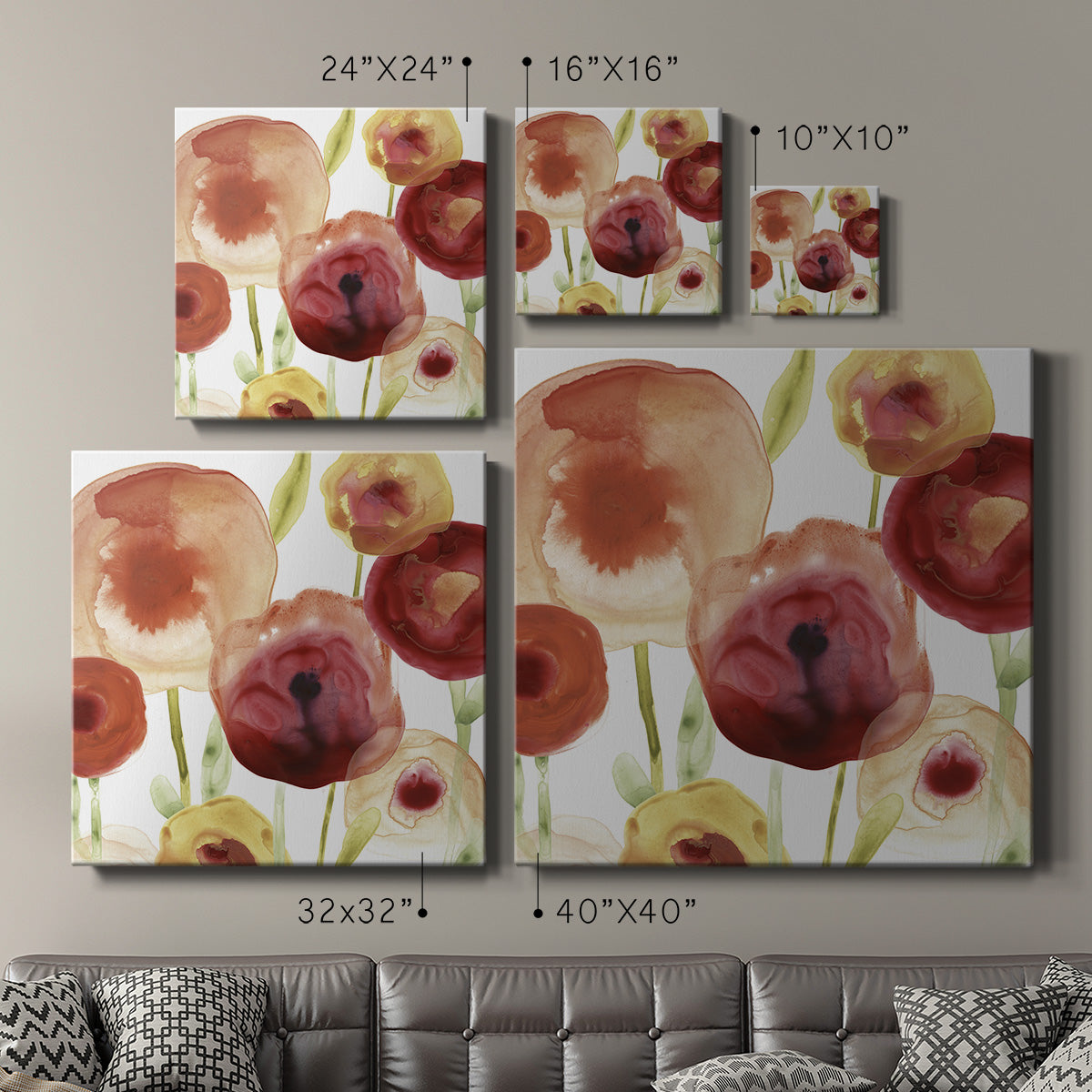 Poppy Patch II - Canvas Art Print
