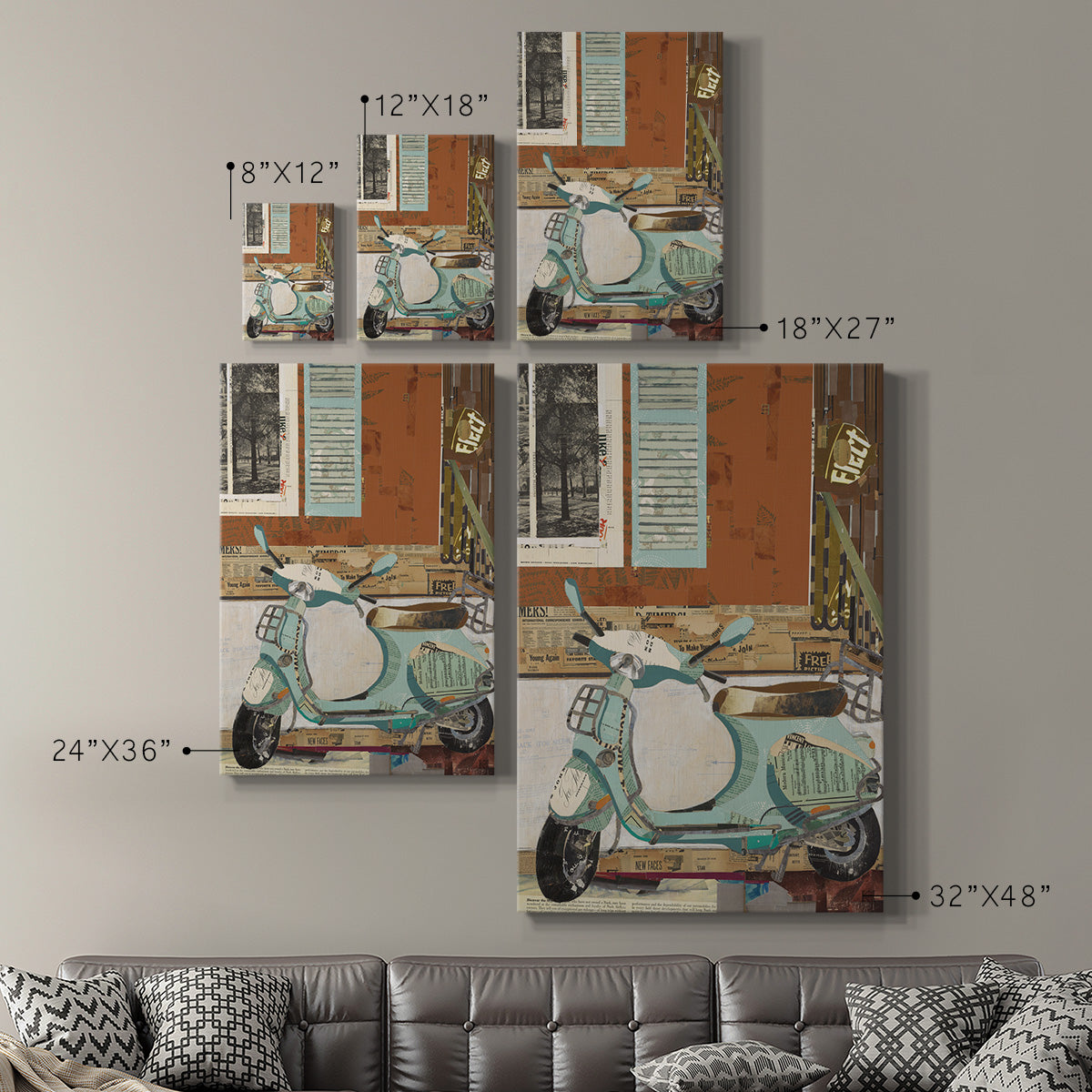 That Vespa Premium Gallery Wrapped Canvas - Ready to Hang