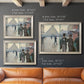 Impressionist urban street scene in the rain by Gustave Caillebotte in an ornate champagne frame shown in multiple size options.