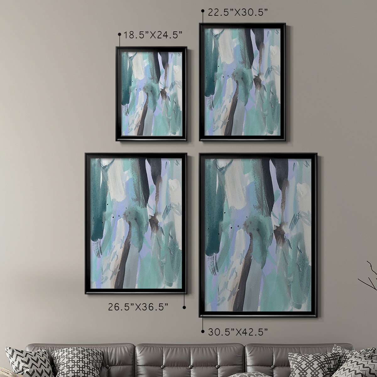 Ocean Crush VI - Modern Framed Canvas Print