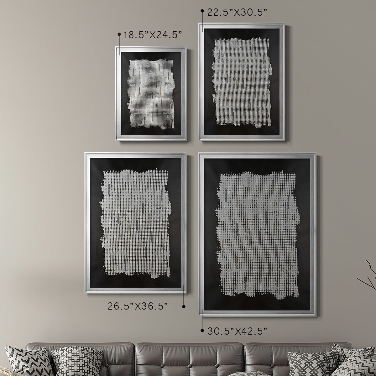 Bits & Bytes II - Modern Framed Canvas Print
