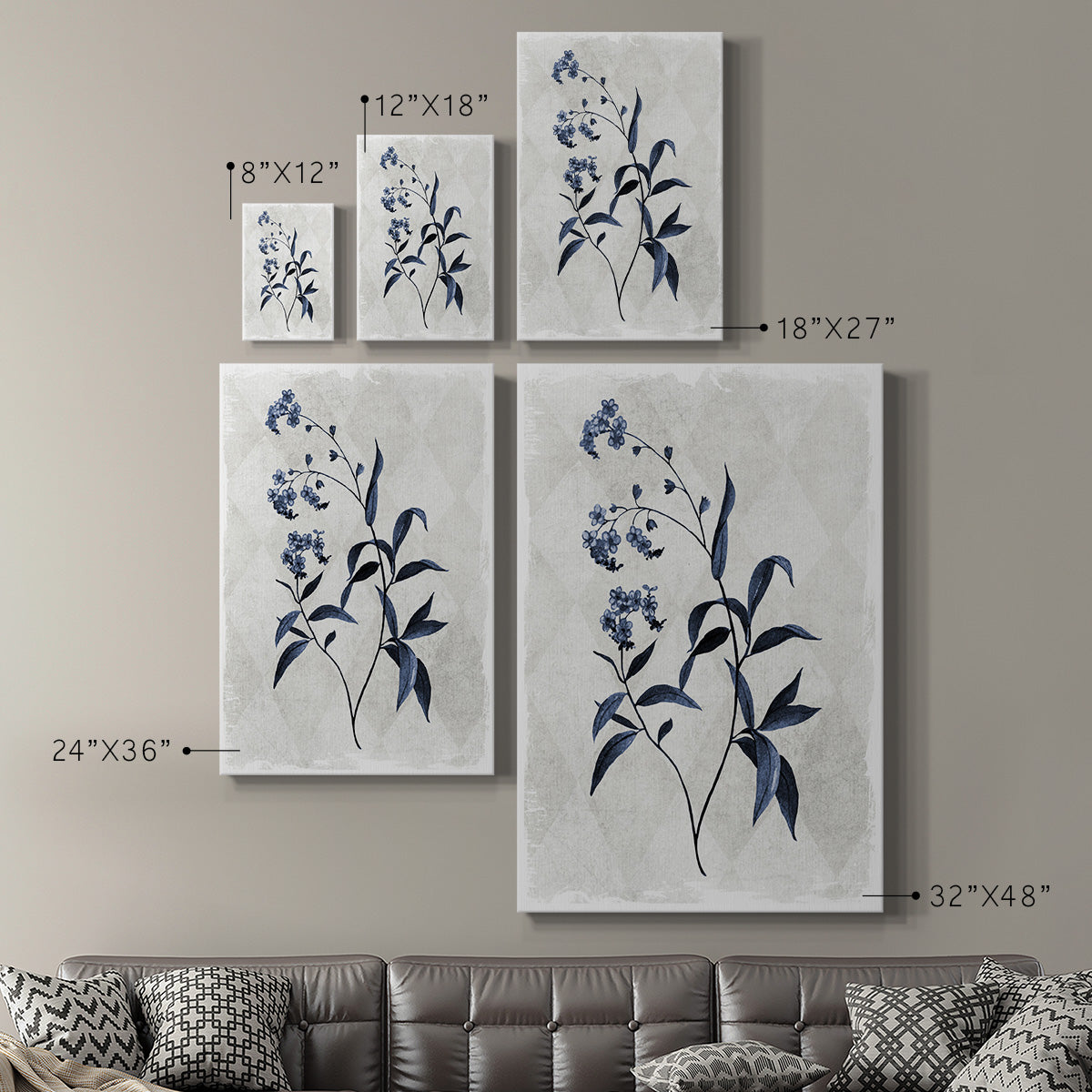 Harlequin Botanical I - Canvas Art Print