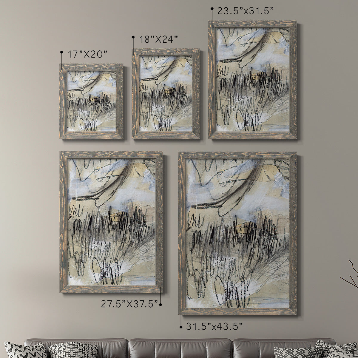 Masked Notes III - Premium Framed Canvas 2 Piece Set - Ready to Hang