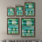 Teal Pattern I - Premium Framed Canvas 2 Piece Set - Ready to Hang