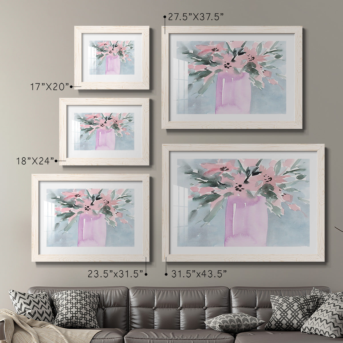 Broken Flowers I - Barnwood Framed Art Print