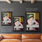 Impressionist portrait scene with plum brandy by Édouard Manet in an ornate black frame with gilded inner detail shown in multiple vertical size options.