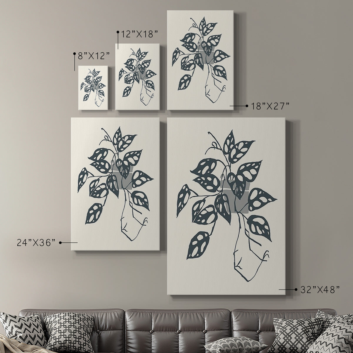Growing Leaves III - Canvas Art Print