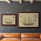 Antique Ship Plan VIII Premium Framed Canvas- Ready to Hang