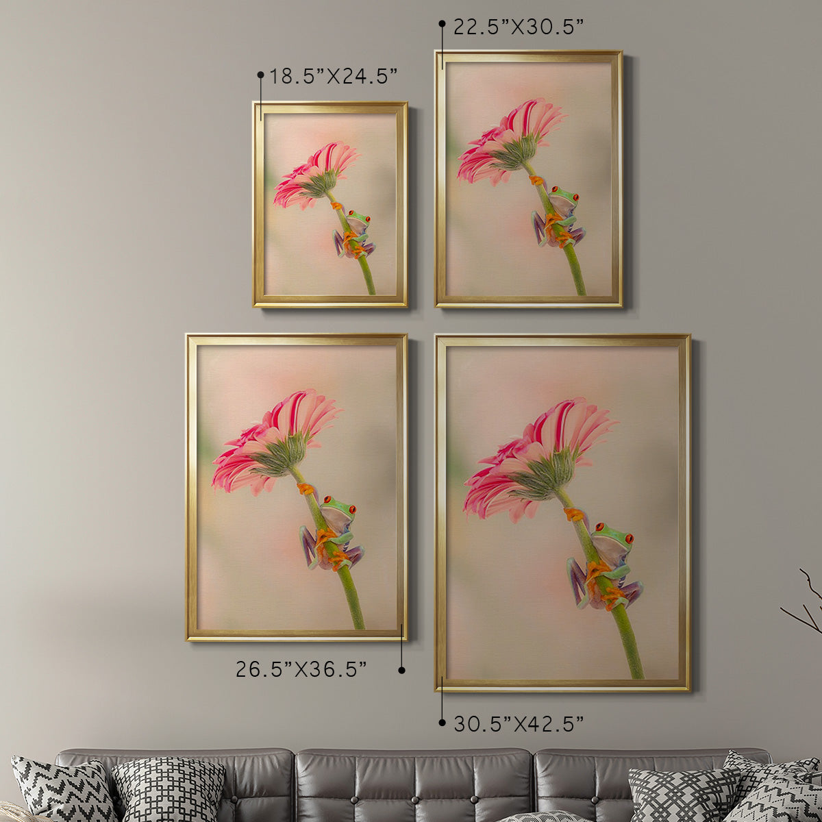 Hanging On I - Modern Framed Canvas Print