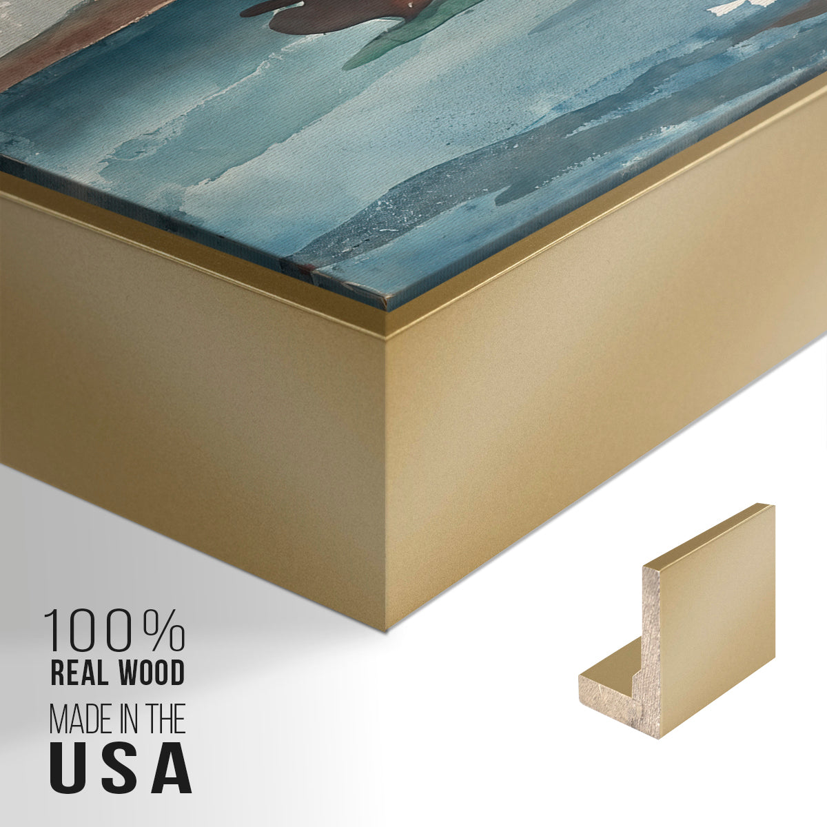 Sloop, Nassau, 1899 - Floater Framed Canvas Print