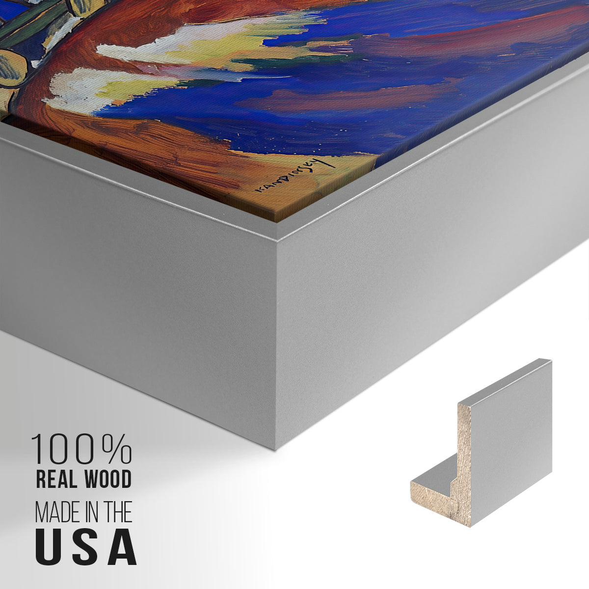 Painting with Troika, 1911 - Floater Framed Canvas Print
