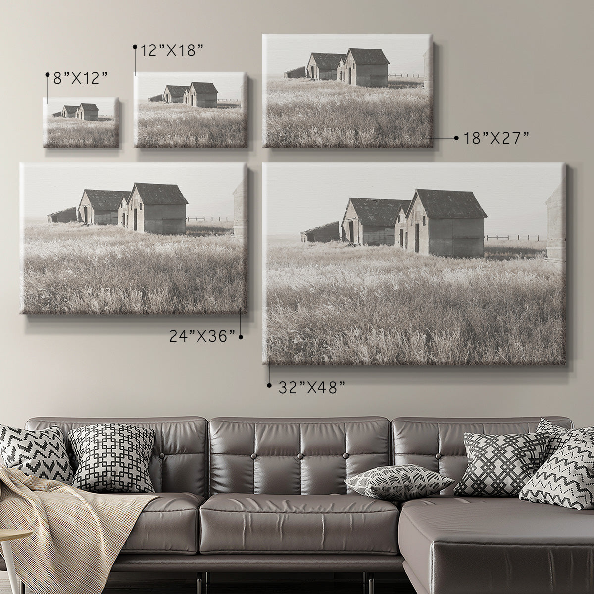 Neutral Barn Premium Gallery Wrapped Canvas - Ready to Hang