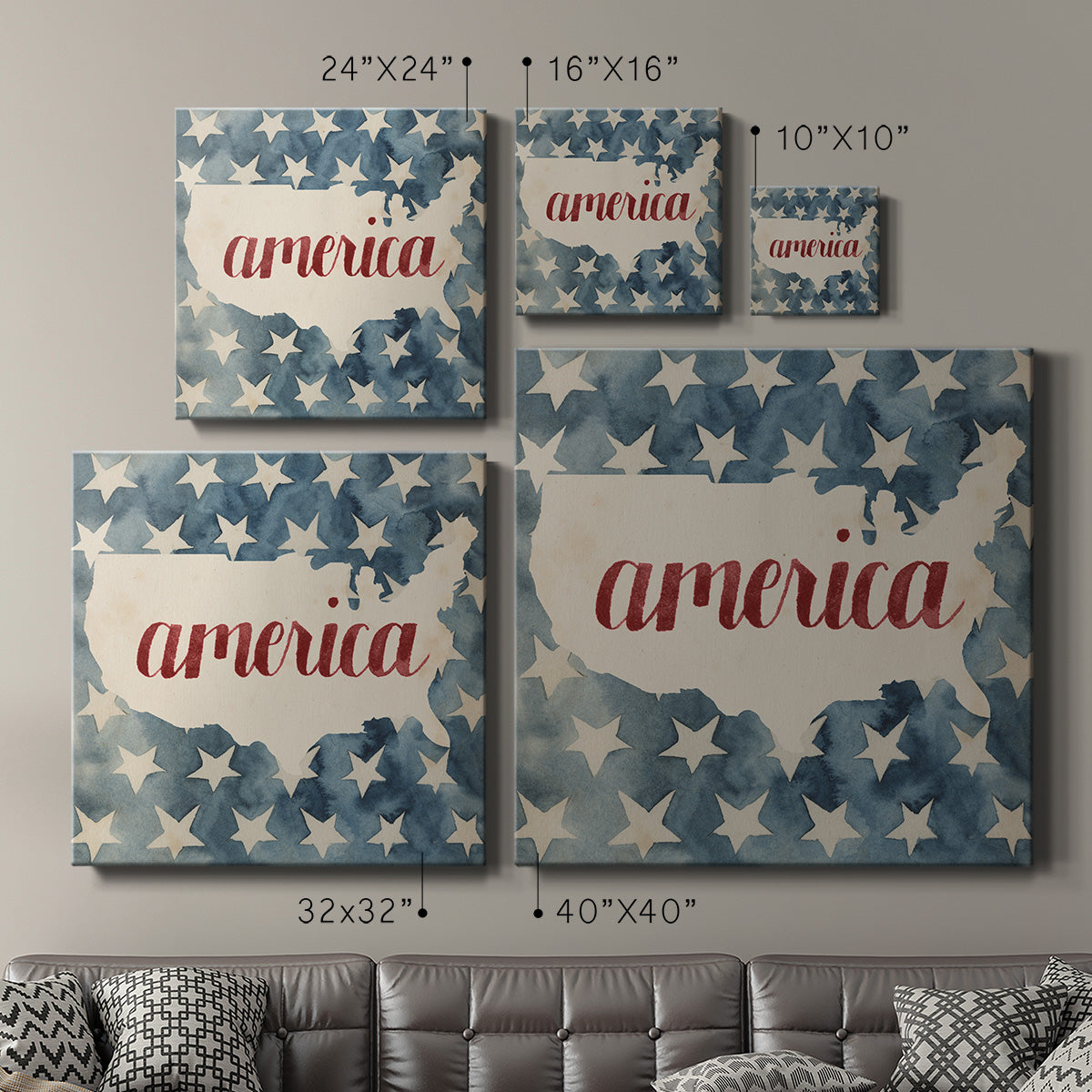 Fourth of July Collection A - Canvas Art Print