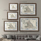 Bordered Map of England & Wales-Premium Framed Print - Ready to Hang