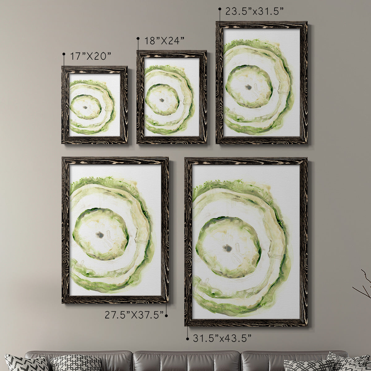 Lichen Halo III - Premium Framed Canvas 2 Piece Set - Ready to Hang