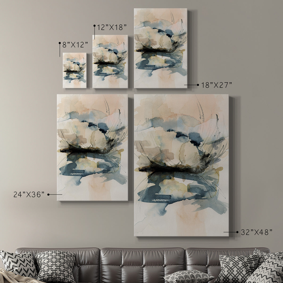 Winter Shoal I Premium Gallery Wrapped Canvas - Ready to Hang