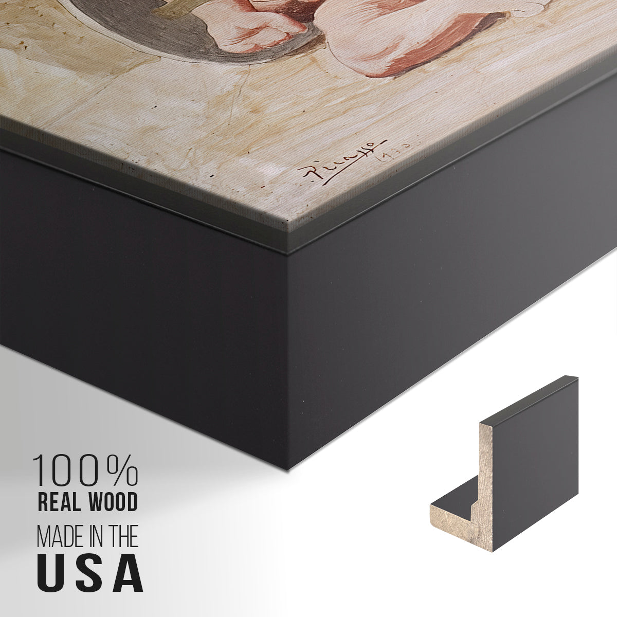 The Abduction, 1920 - Floater Framed Canvas Print