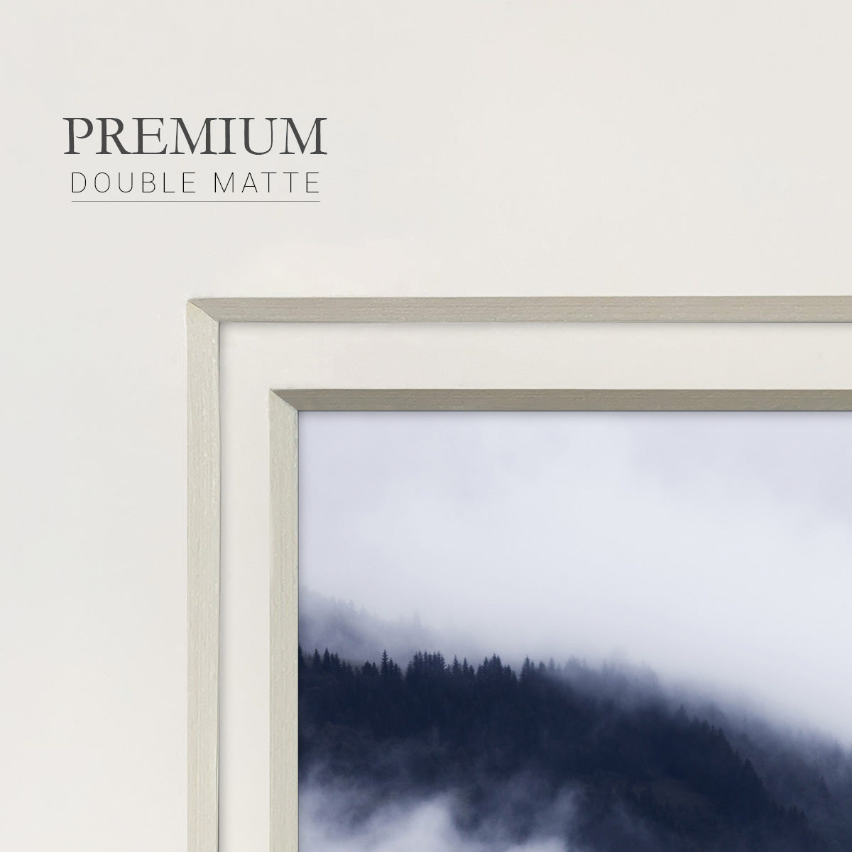 In the Clouds- Premium Framed Print Double Matboard