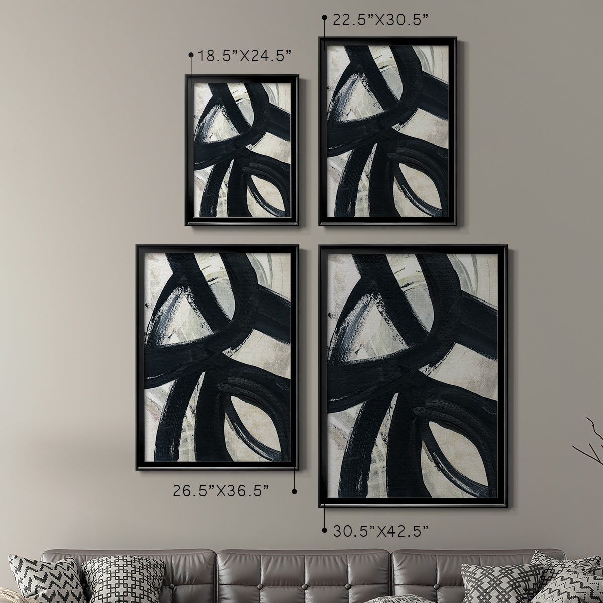 A Day in Brooklyn - Modern Framed Canvas Print