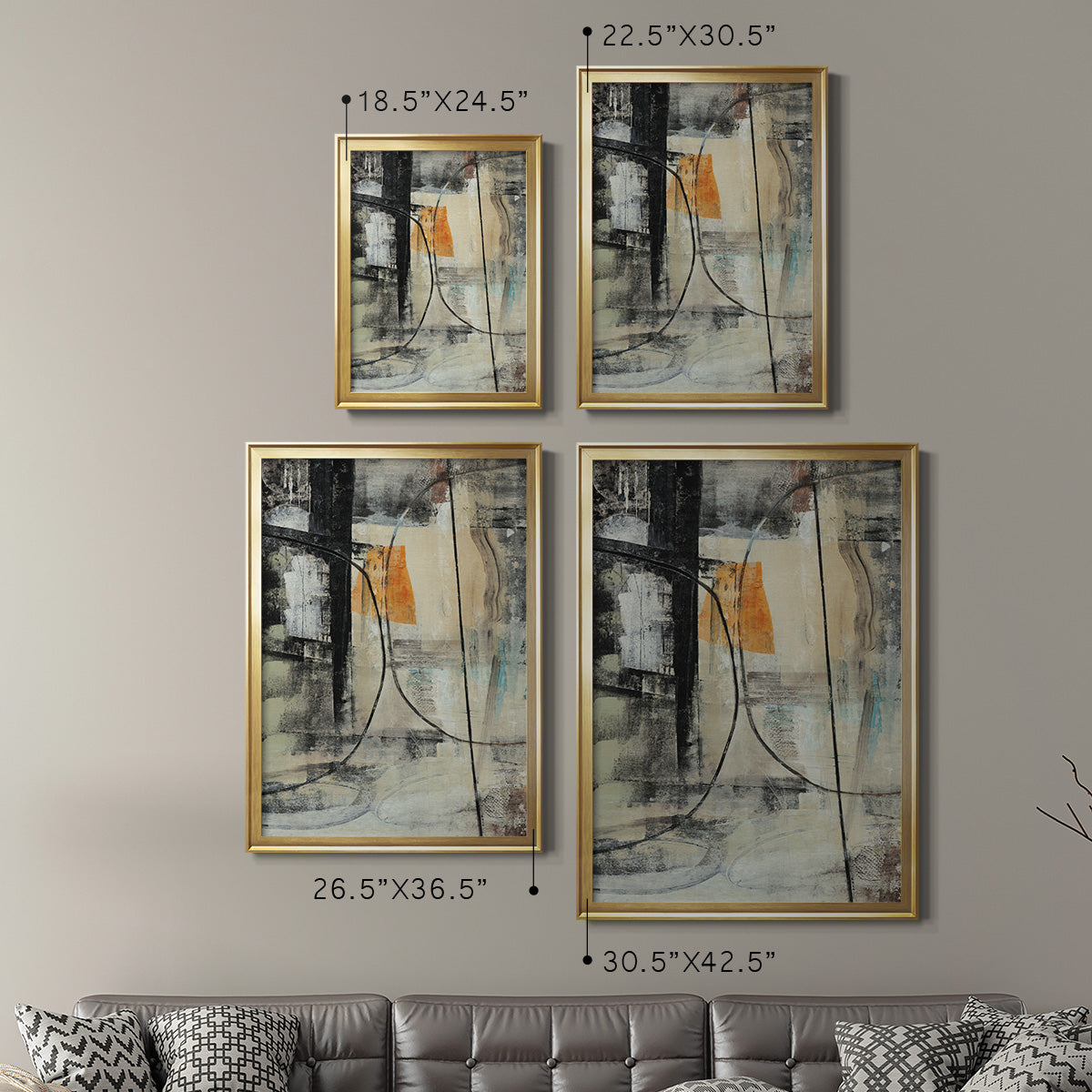 Persistence II - Modern Framed Canvas Print