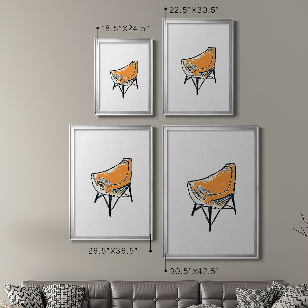 Take a Seat XII - Modern Framed Canvas Print