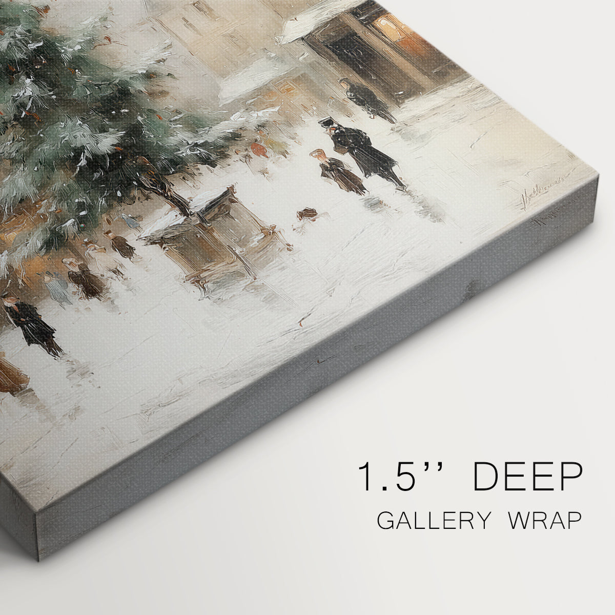 Tinsel-Gold Candle at Dawn - Canvas Art Print