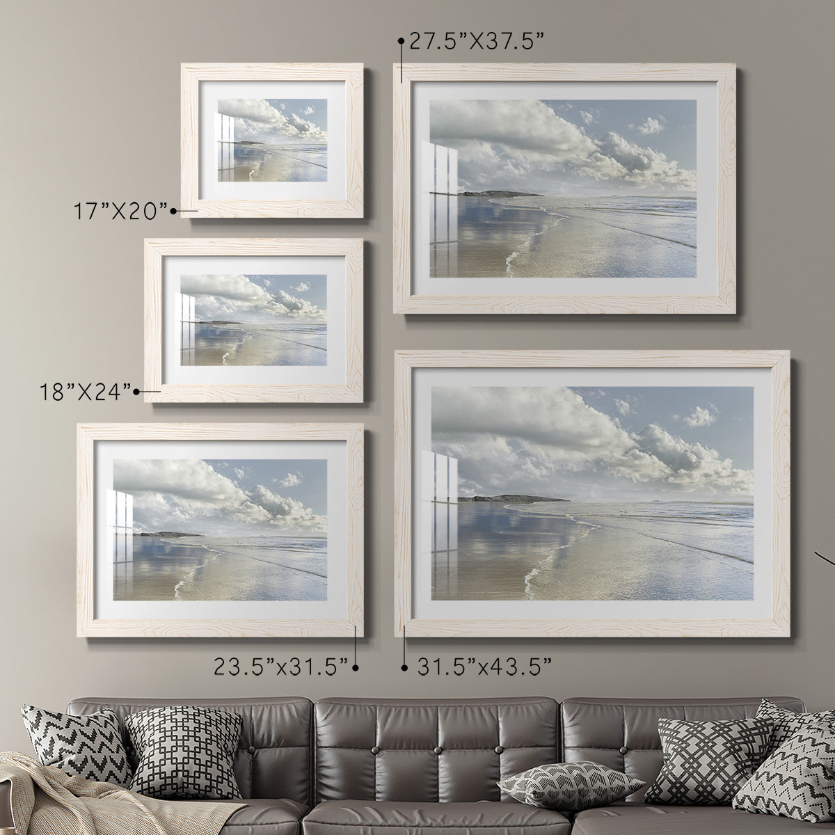 Infinity Beach - Barnwood Framed Art Print